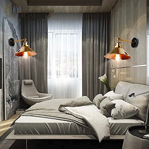 Applique murale rétro gain de place pour optimiser l'éclairage de lit - 5