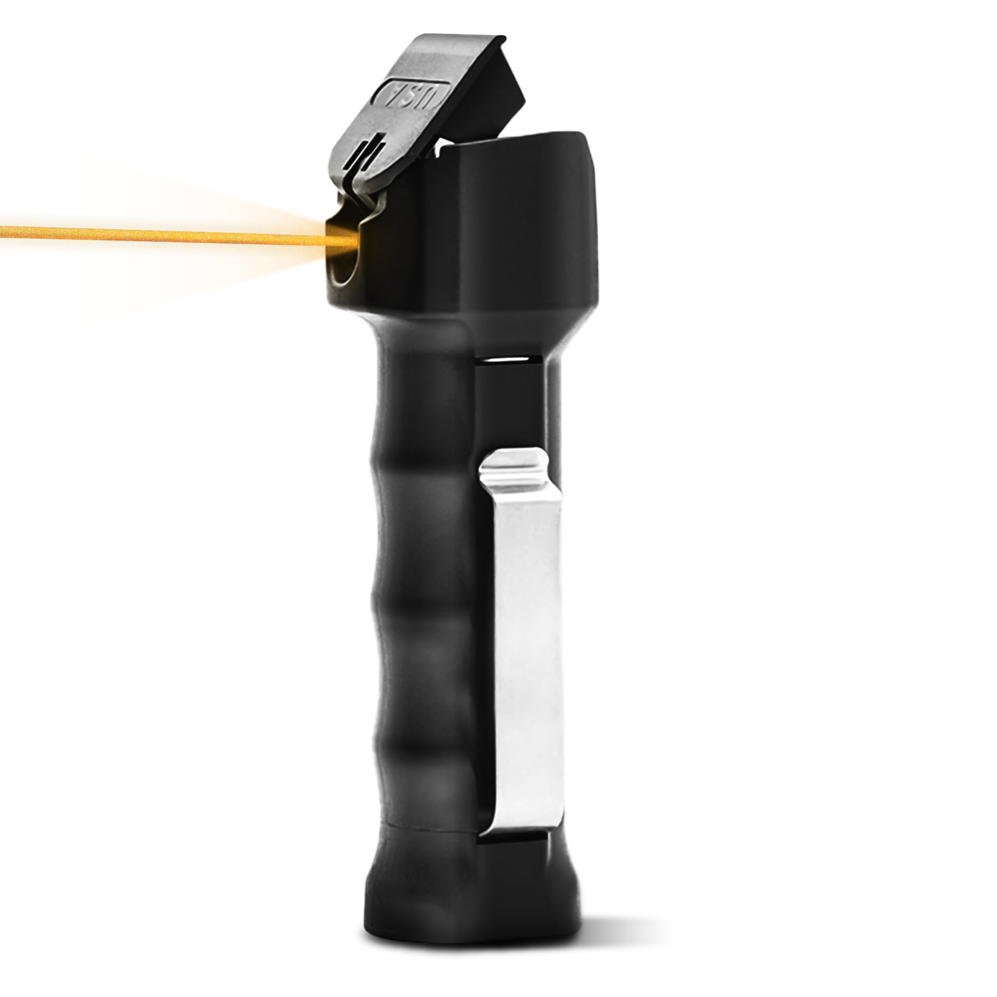 Guard Dog Security Pepper Gel for Self Defense,18-Foot Range, Flip-Top Safety, Belt Clip, Maximum Strength OC Pepper Spray Personal Protection, Made in USA, 3/4 oz (Black)