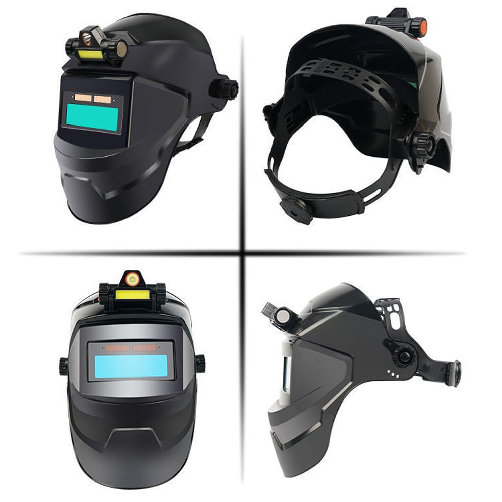 Masque de soudage, Weytoll à énergie solaire, masque de soudure à obscurcissement automatique pour protection du visage des yeux