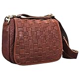 Kleine Schultertasche aus geflochtenem Rinds-Leder - unsere Empfehlung zum Shoppen, Ausgehen oder Feiern | passend zu jedem Outfit - sowohl zur legeren Jeans als auch zum eleganten Abendkleid