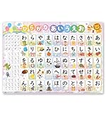 お風呂ポスター ひらがな 1枚 B3サイズ 知育 学習玩具 記号 小学校受験 幼児 学校 学習 学習ポスター 防水仕様 NYANDELMO ND-0409-R03-A-1-HI