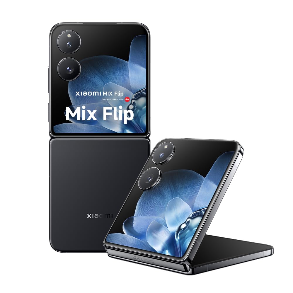 XIAOMI Mix Flip 6.86" Inner Display 4.01" Outer Display Snapdragon® 8 Gen 3 Leica Summilux Lens 67W HyperCharge 3.3GHz 12GB 512GB Black(UK Version + 2 Years Warranty)