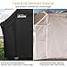 JIESUO BBQ Gas Grill Cover for Weber Genesis: Heavy Duty Waterproof 60 Inch 3 Burner Weather Resistant Ripstop UV Resistant Outdoor Barbeque Grill Covers