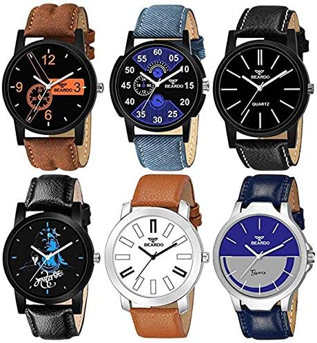 TIMESOON Analogue Luxurious dazon Men's and Boy's Watch (Black Dial Black Colored Strap) (Black)