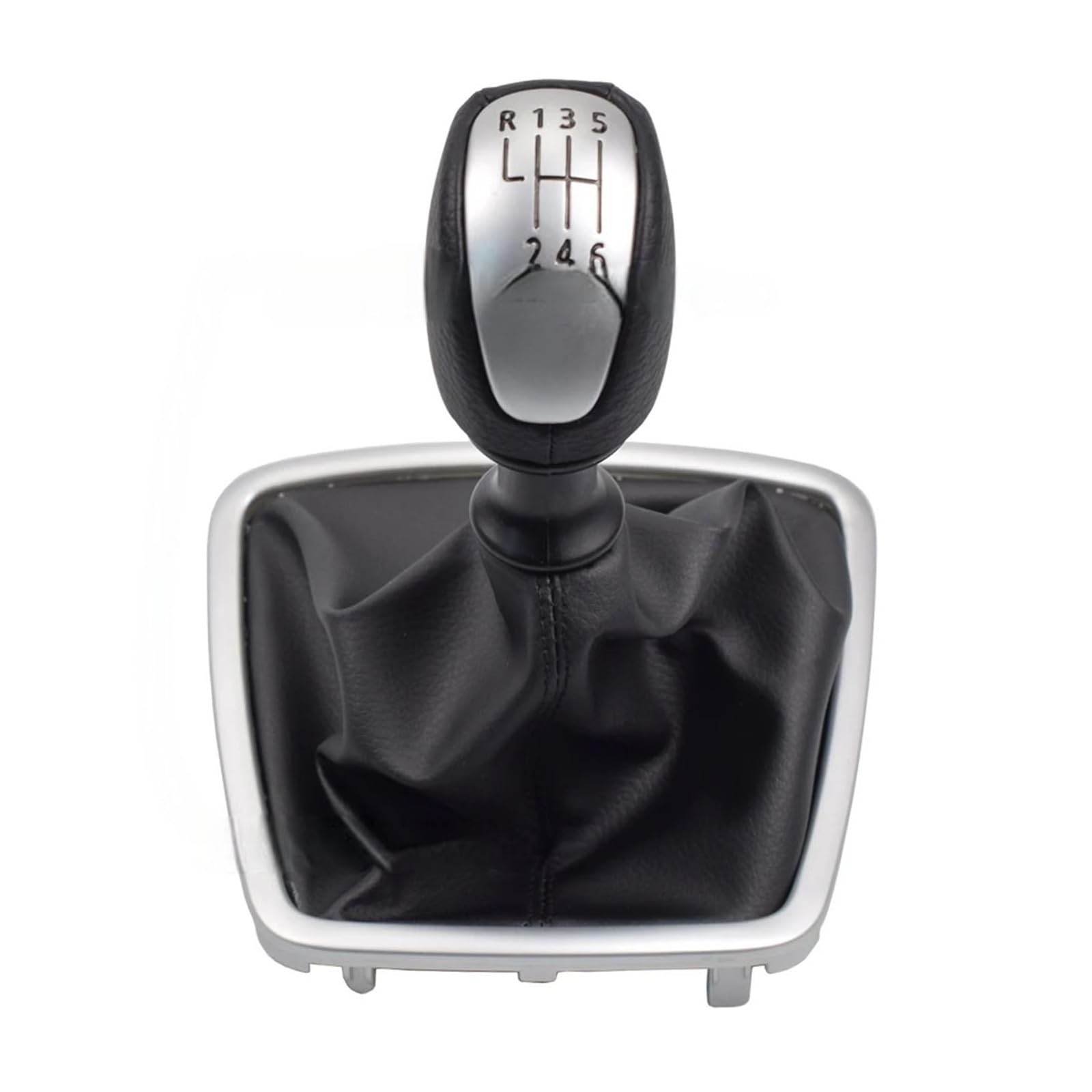 GLBLPEXELR Gear Knob for Laguna MK3 2007-2014 Black/Silver Upgrade