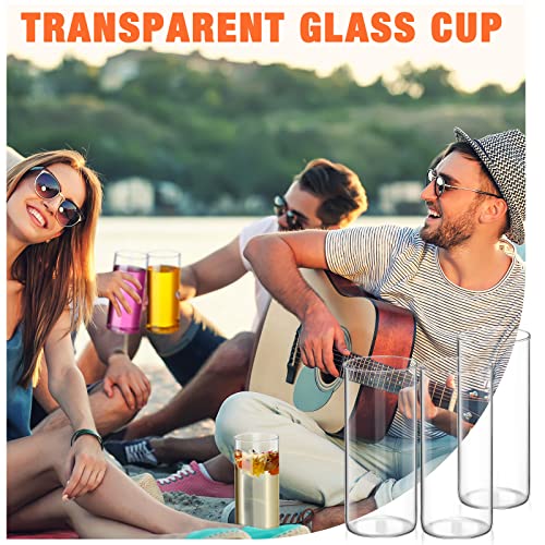 Zubebe Set Of 12 Clear Drinking Glasses 16 Oz Thin Highball Glasses Glass Cups Drinkware Elegant Bar Glassware Drink Tumblers For Juice Drinks Tumblers Milk Water Freezer Dishwasher #TOP3