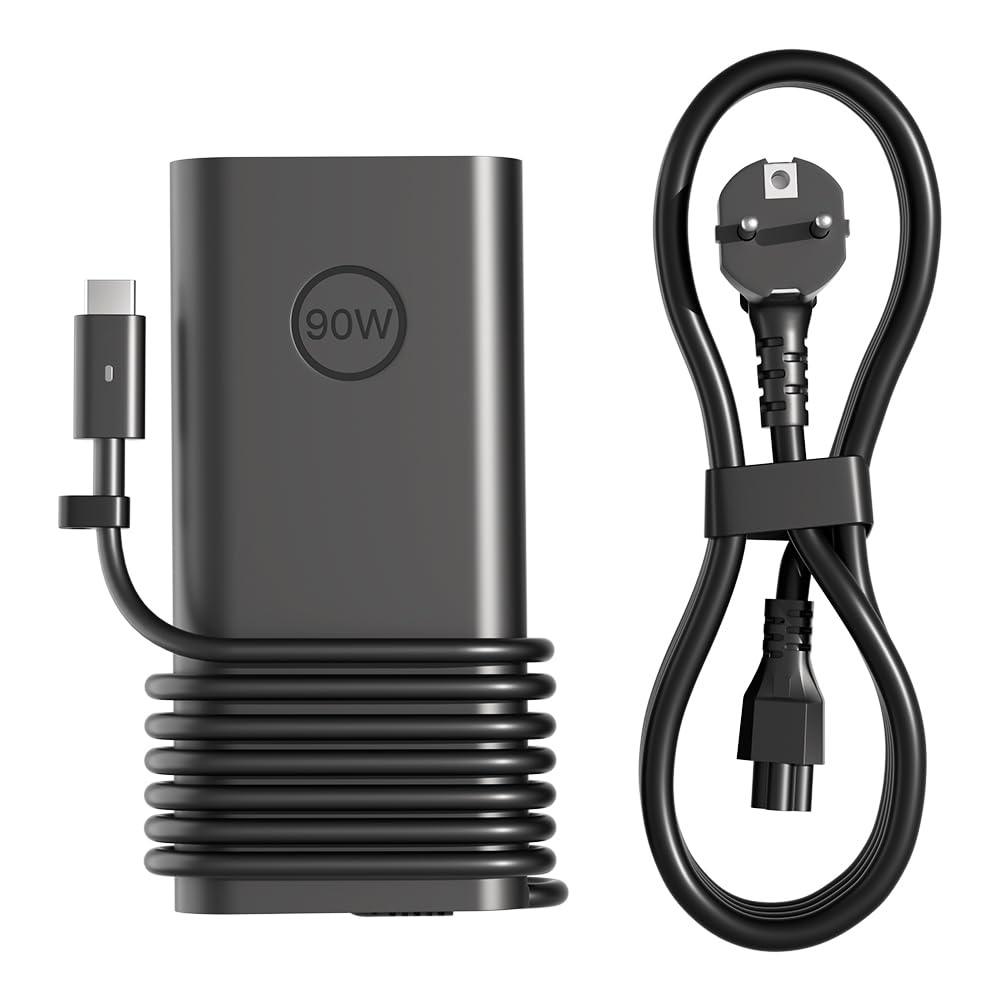 90W USB C Charger Adapter for DELL Latitude 3000 5000 7000 Series XPS 12 13 7390 9370 9380 9390 9440 Inspiron 7440 7630 7640 5630 5625 5620 520 522 80 54 30 5410 Precision 3470 3570 3571 5770 Laptop