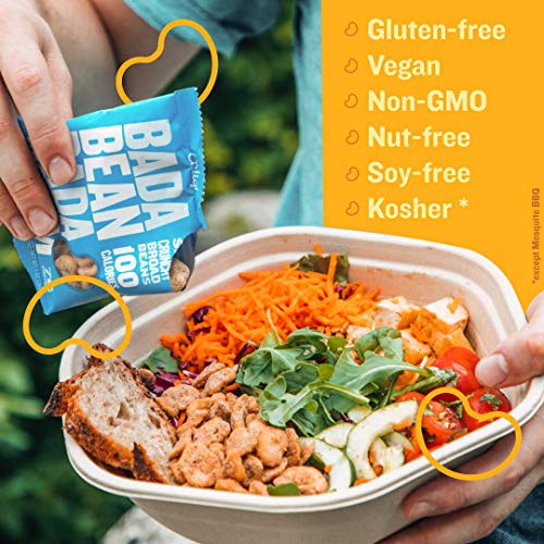 Enlightened Bada Bean Bada Boom Plant-based Protein, Gluten Free, Vegan, Non-GMO, Soy Free, 4 New Flavors Variety Pack, Zesty Ranch, Sweet Onion & Mustard, Nacho Cheese, Buffalo Wing, (4 Pack)