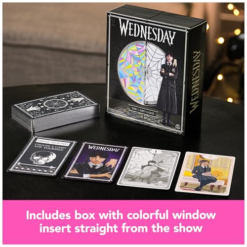 Spin Master Games, Wednesday Card Game, Premium Foil Cards from The Hit TV Series, Wednesday Collectibles, Goth Gifts, for Kids & Family, 3-10 Players, for Ages 10 & Up - image 5