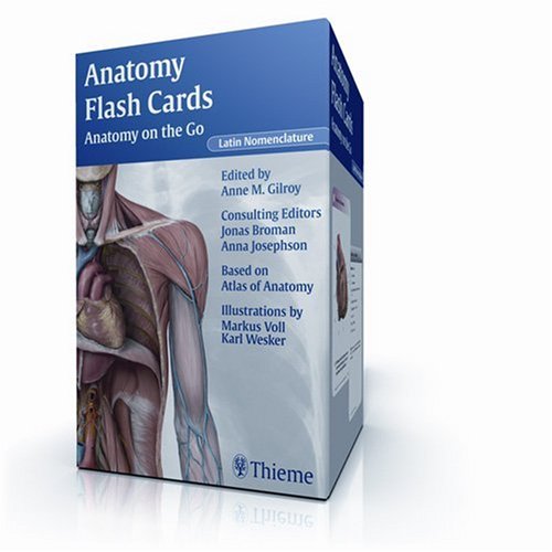 Anatomy Flash Cards (Latin nomenclature version) (Thieme Anatomy) 9781604062151 Medicine