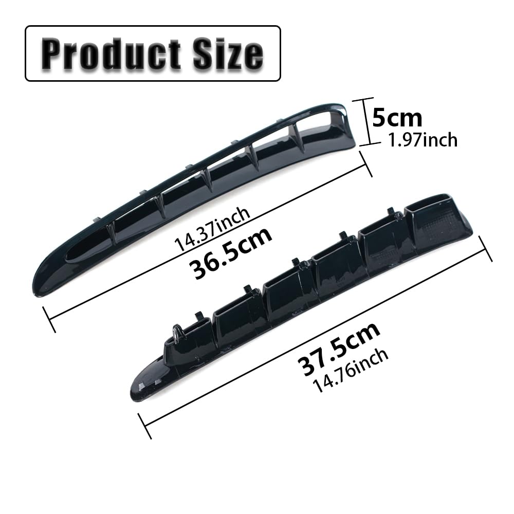 Kohlefaser-Rahmenabdeckung Für Porsche Panamera 970 2010-2016 - Seitliche Lüftungsschlitze, 11 Zoll