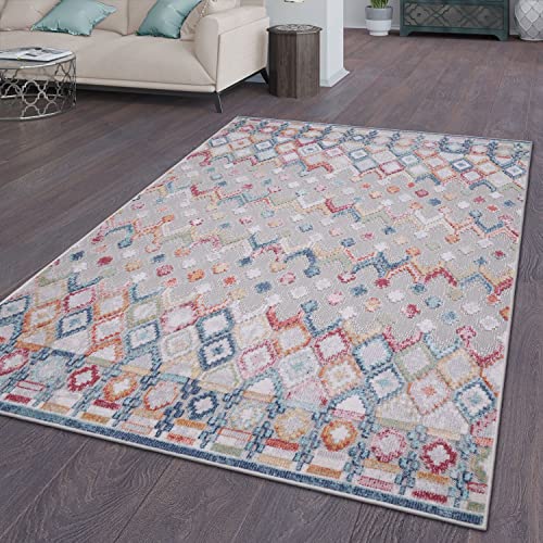 Tt Home Alfombra De Exterior Terraza Cocina Abstract Patrón Geométrico Triangulos, Color: Rojo Azul Amarillo, Tamaño:60x100 Cm Tt Home Alfombra De Exterior Terraza Cocina Abstract Patrón Geométrico Triangulos, Color: Rojo Azul Amarillo, Tamaño:60x100 Cm