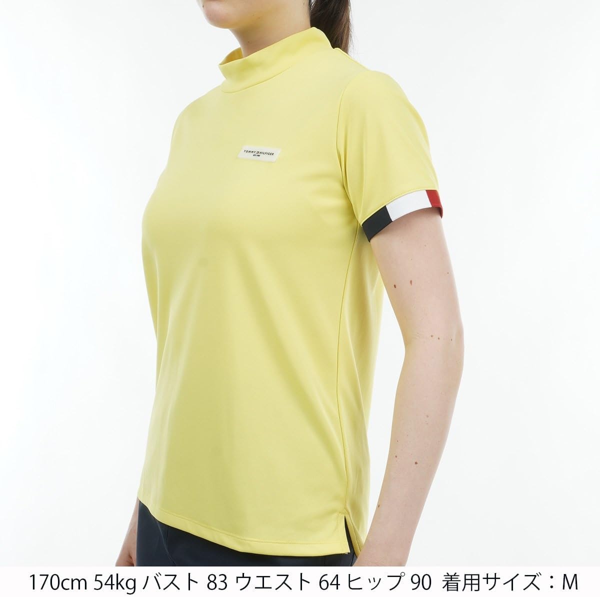 新品 トミーヒルフィガー ゴルフ ストライプカフス 半袖モックシャツ レディース Amazon | [トミー ヒルフィガー ゴルフ] ストライプカフス 半袖