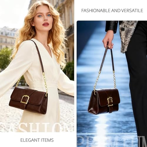 Image of Shoulder Bag for Women, Faux Leather Women's Shoulder Handbags, Fashionable Tote Purses for Women