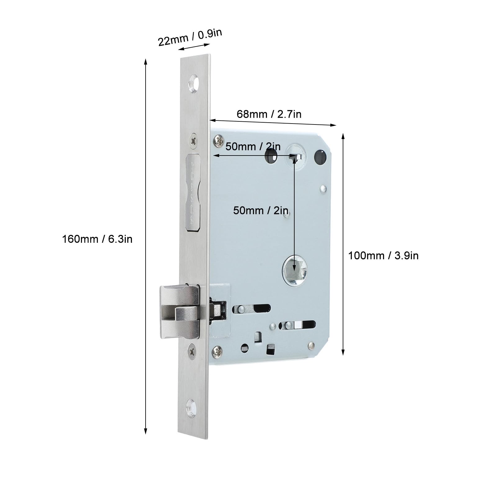 Tastiera con Impronta Digitale Maniglia per Porta Serratura Smart Keyless Entry per Sicurezza Avanzata Domestica Lega di Alluminio 1 unità (6068)