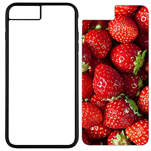5 x Sublimation Rubber Black Cases Compatible with iPhone 6 Plus / 7 Plus / 8 Plus Blank Cases and Aluminum Inserts for Dye Sublimation/Blank Phone Cover Printable Cases, Made by INNOSUB USA