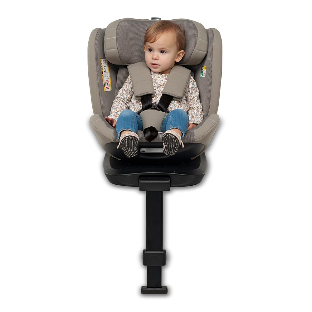 Foppapedretti Iturn PRO i-Size seggiolino auto girevole 360° per bambini da 40 a 150 cm di altezza, Black
