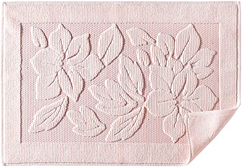 ASTREA TEXTILES Tapis de Bain pour Salle de Bain - Tapis de Sol 100% Coton - Linge de Toilette (Rose Clair)