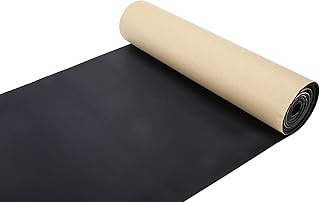Yuelianart Soundproof Rubber Foam Sheet Sponge Sheet Upholstery Foam Rubber Adhesive Sheets Closed Cell Foam Adhesive Self Adhesive Foam Sheet EPDM (1/8"T X 12"W X 54" L, Adhesive Foam)