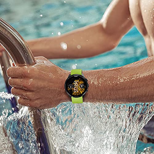 Notocity Compatible With Suunto 7 Soft Silicone Band Suunto 9 Replacement Wristband For Men And Women Sports Watch Strap For Suunto 7/Suunto 9 Baro/Suunto 9 Spartan/Suunto 9 Gps Watch Band, Green #TOP3