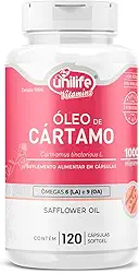 Óleo de Cartamo 1000mg com 120 cápsulas Unilife