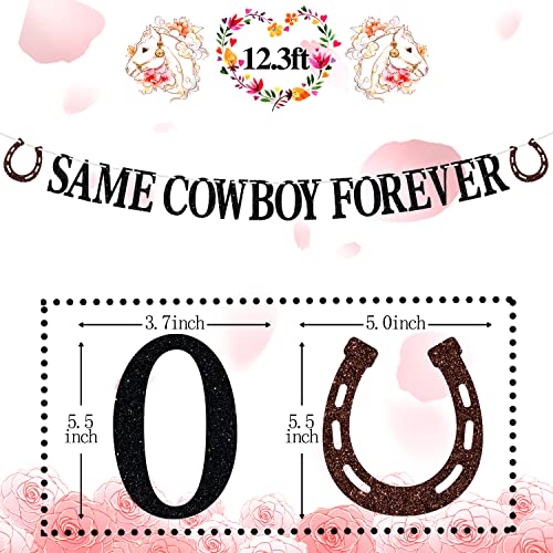 Image of Same Cowboy Forever Banner, Country Western Bachelorette /Funny Bridal Shower Decorations /Hen Party Bunting Sign, Bachelorette Party Decoration Supplies