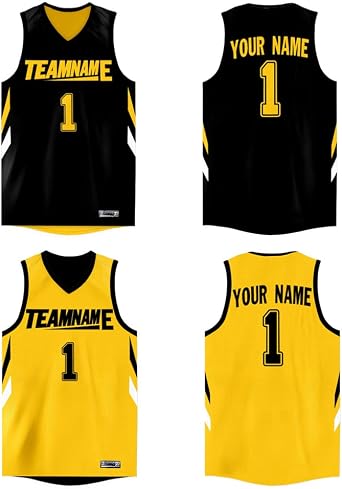Custom Reversible Basketball Jersey Mesh Performance Uniform Personalized Printed Name Number for Men/Boy