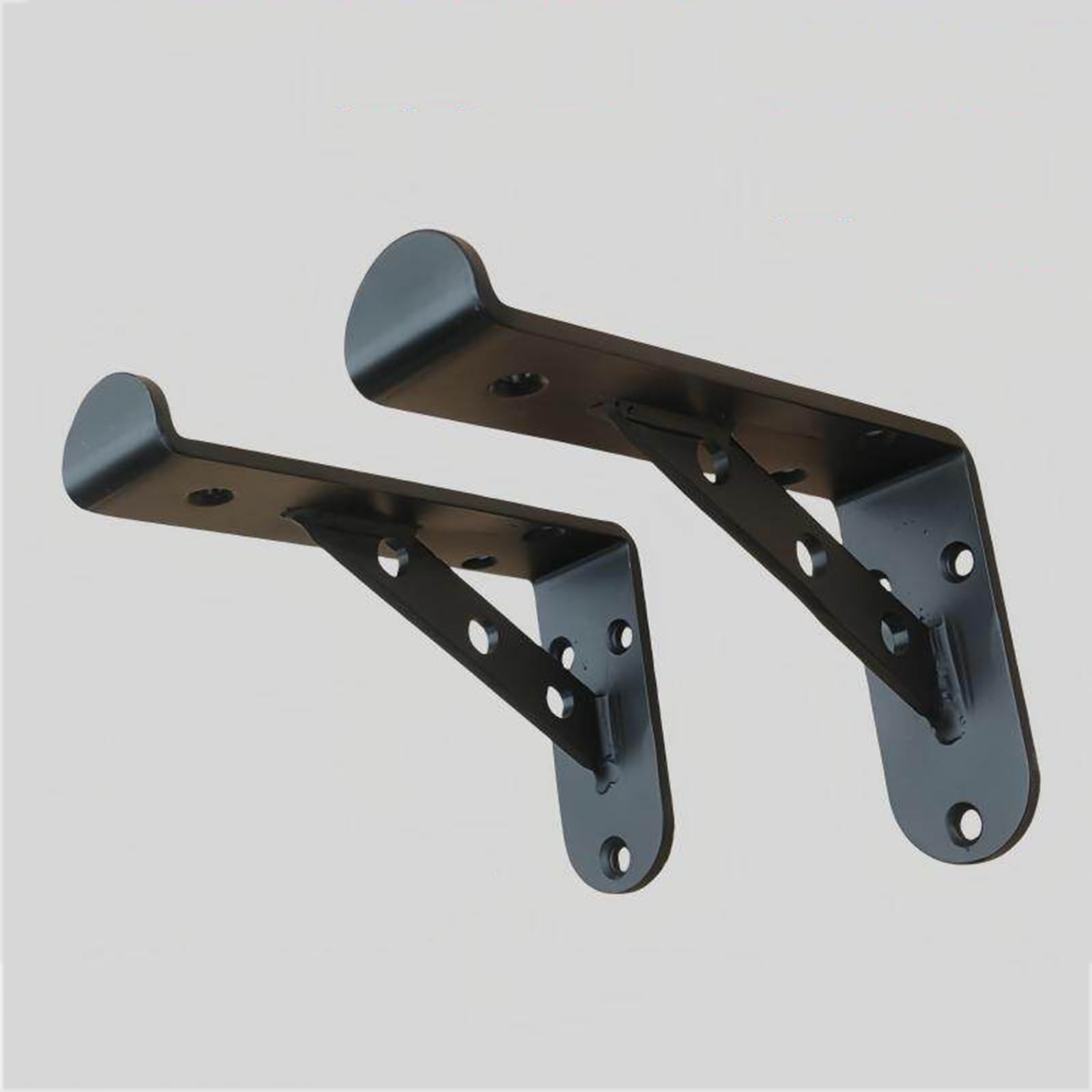 Soportes flotantes para estantes, soportes de estante de metal industrial, soportes de estante montados en la pared para almacenamiento con tornillos