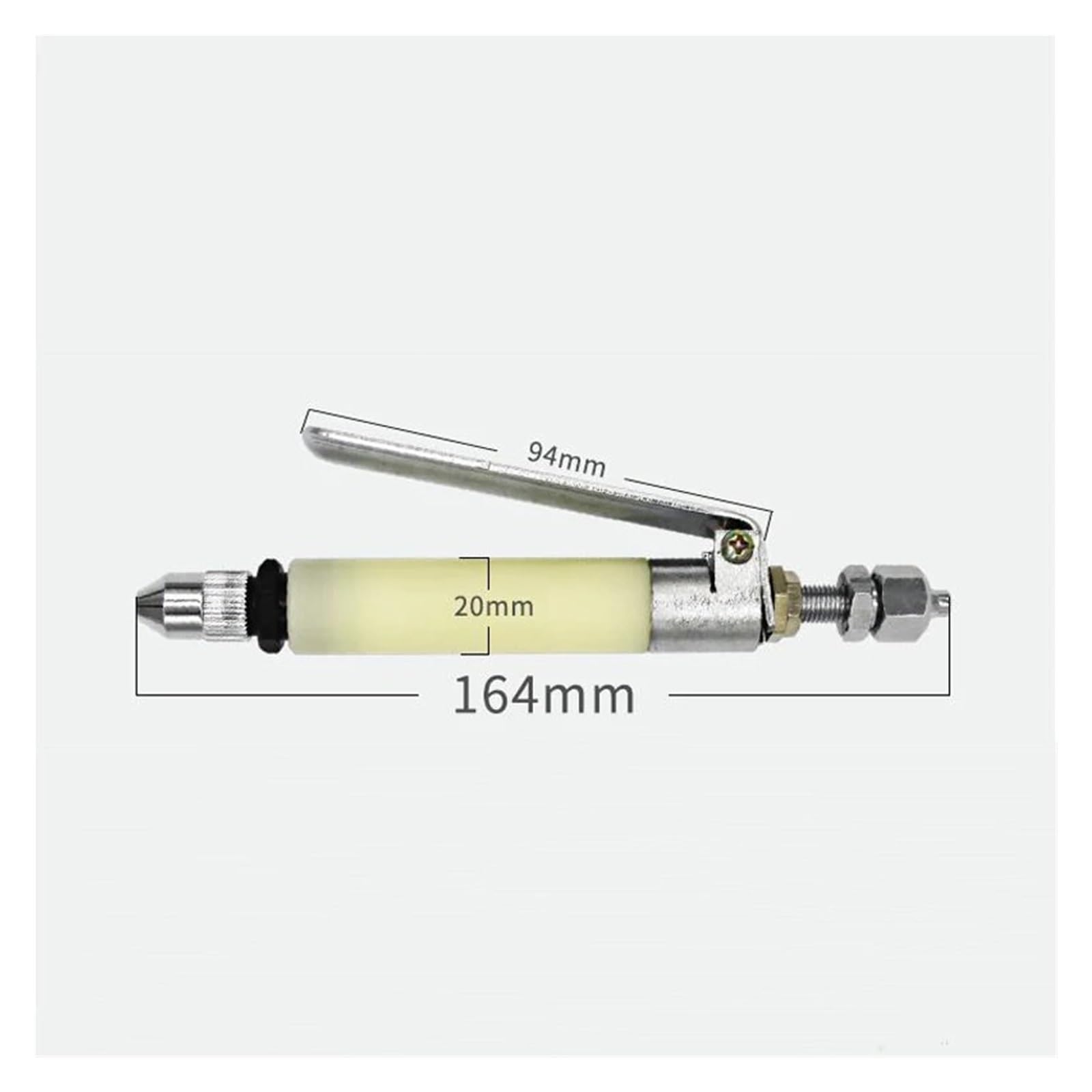 VChics Pistolet à Colle Liquide Simple Manuel, Type dé à Coudre, Valve de Distribution, Pistolet à Colle, tête de Distribution, QLH-10B Facile à Utiliser