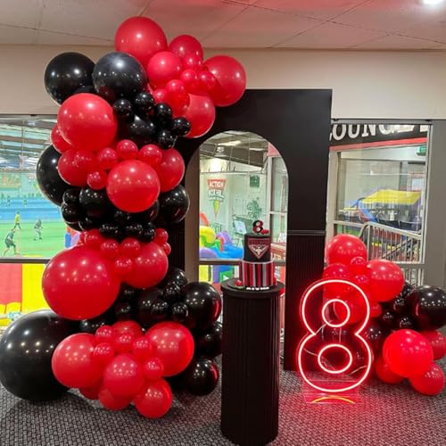 Image of Red Balloons 12 inch, Red 50pcs Party Balloons | Baby Shower, Wedding, Birthday Party Decorations