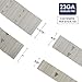 HW HAMWOO 16000Pcs 23 Gauge Stainless Steel Pin Nails, Headless Pinner Nails (5/8