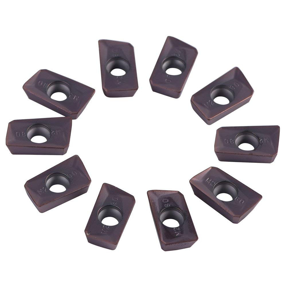 10pcs Insertos de Carburo de Paralelogramo Insertos de CNC Cortador de Inserto de Indexable de Torneado APMT1604PDER-M2 VP15TF para Acero Regular