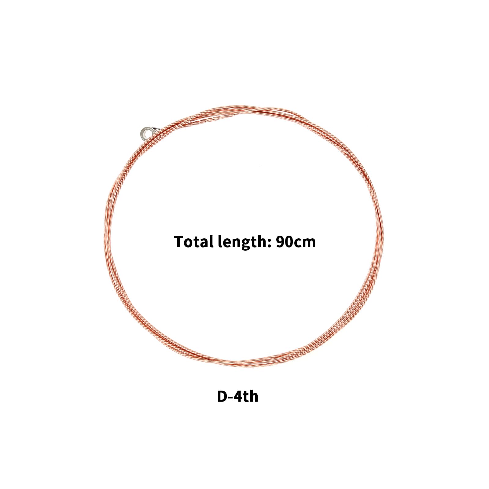 LT Easiyl 10pcs D-4th Guitar Strings Guitar D String 90cm Acoustic Guitar String Folk Guitar String Resistant Rust Copper String Guitar String Replacements - Image 4