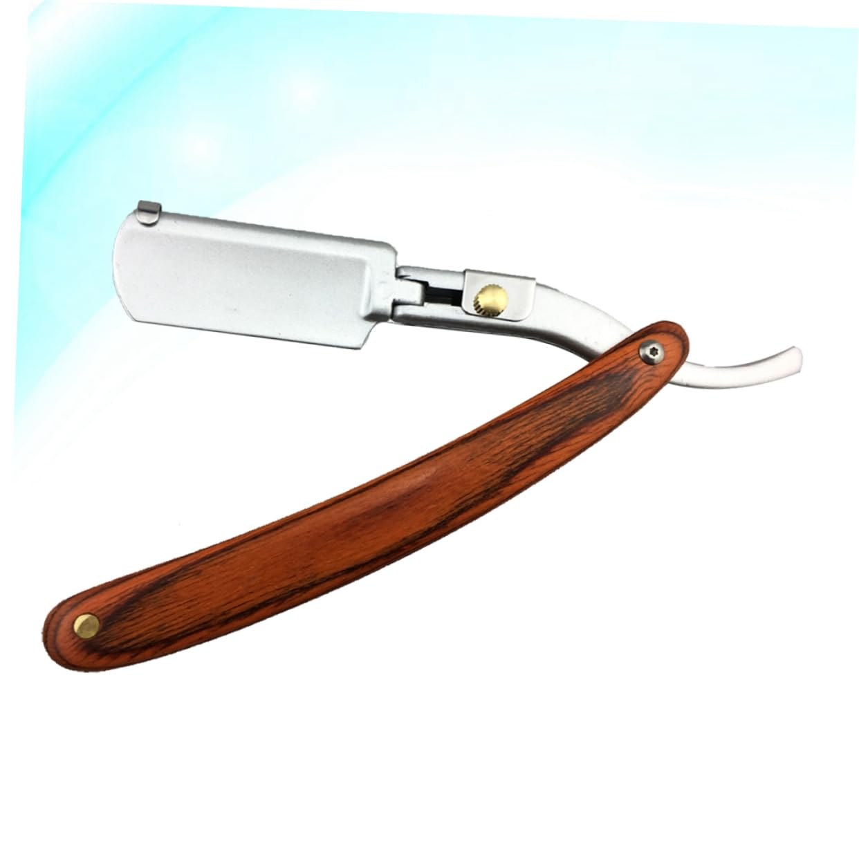 NOLITOY Chic Straight Barber Steel Razor Men Vintage Metal Shaver for Beard Sideburns Short Fine Hair