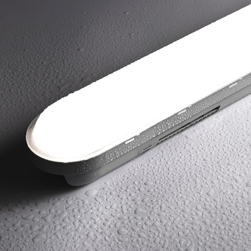 Tonffi Neon LED 120 CM 36W 4500LM 6000K Blanc Froid Reglette LED Tube Lampe Connectable Luminaire Plafonnier Éclairage pour Garage, Bureau, Atelier, Sous Sol