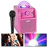 Vonyx SBS50P Karaokeset met Microfoon, Bluetooth en Discolamp – Roze