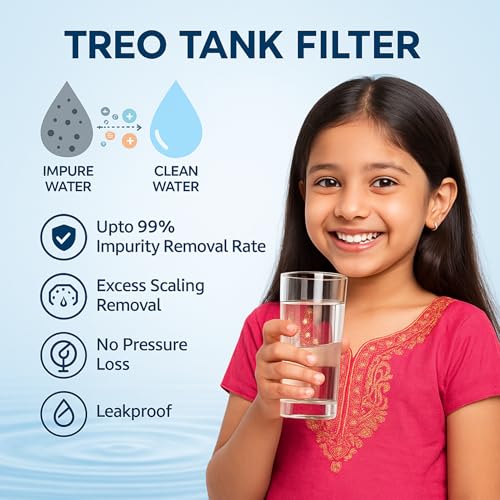Image of IONIX Treo Tank Filtration System | water softner for bathroom, Whole House Filter for Salt less softner Effective Scaling & Hard Water Treatment with Triple Filter Setup