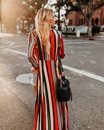 Bsubseach Women Black White Floral Print Rayon Beachwear Cover Up for Swimwear Loose Long Sleeve Beach Kimono Cardigan