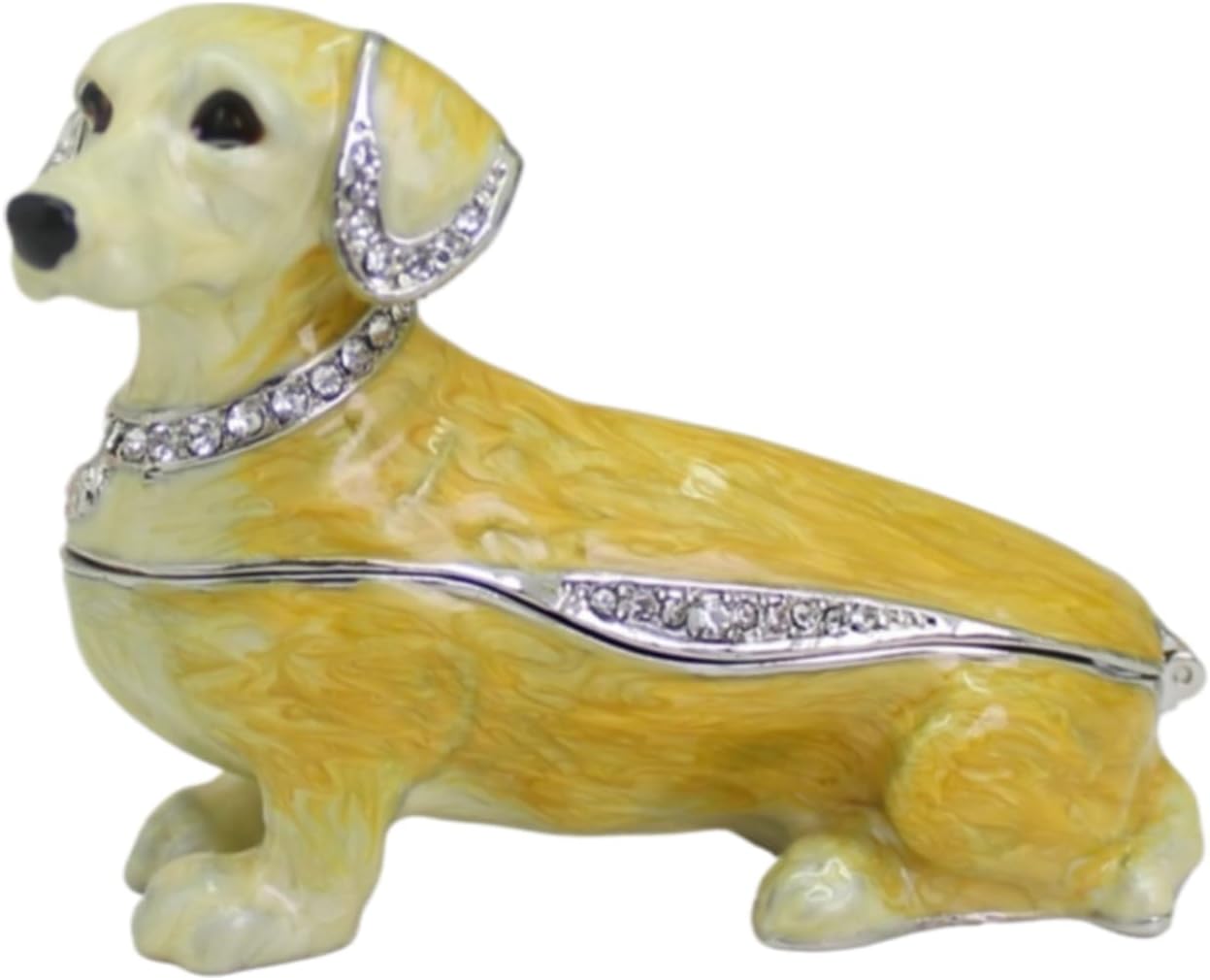 ダックスフント ジュエリーボックス 装飾 ペットの犬の装飾品 装飾品 ミニ 小さい かわいい 合金 クリエイティブ 工芸品 動物の彫