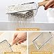Katzenschaufel Edelstahl für Katzenklo, Katzenklo Schaufel Fein, Metall Katzenstreuschaufel, Schaufel für Katzentoilette Lochabstand 5mm, Katzenschaufel mit Holzgriff, Litter Box Scoop