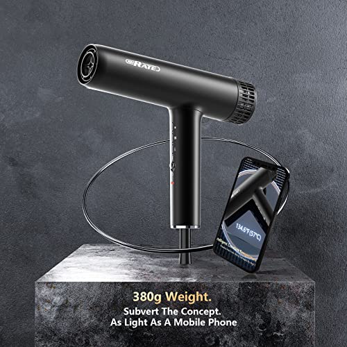 Shrate Hair Dryer, Professional Brushless Motor Ionic Blow Dryer, 3 Heat Settings & 3 Speed With Diffuser & 2 Concentrator Nozzles For Easy Styling Healthy Hair #TOP3