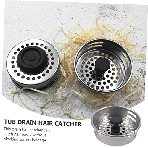 Juego de 4 coladores para desagüe de ducha y fregadero para cocina y baño miniatura 3