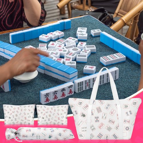 Set 4 Bolsas Vacías Mahjong para Fichas y Soportes miniatura 5
