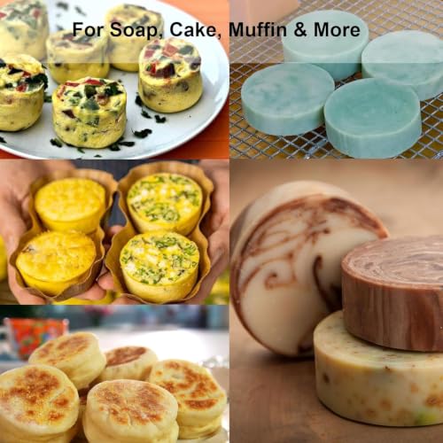 Image of Curated Cart Silicone Soap Mould for Soap Making- 6-Cavity Soap Mold for Making Handmade Soaps, Bath Bombs, Candles, Non-Stick Flexible Silicone Mould for DIY Soap Making, Multicolor (Pack of 1)
