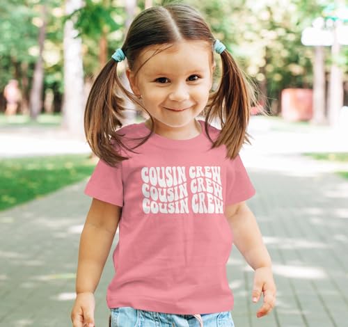 Olive Loves Apple Cousin Crew Wavy T-Shirts for Toddler & Youth Kids3