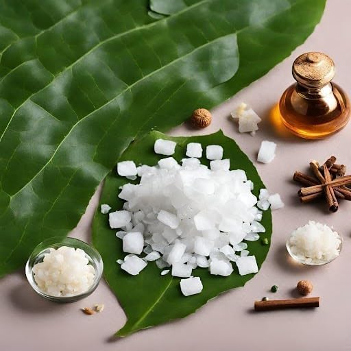 SM Edible Desi Bhim Camphor-Jar Pack-Iso Borneol Flakes-Pure Camphor-50 Grams