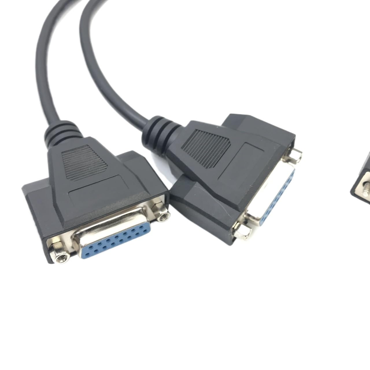 DB15 ON/E Point Two Datenkabel, 1 Signal, Kupferabschirmung, maßgeschneidert, 15-polig auf DB15-Stecker auf 2 Buchsen, 0,5 m, 1 m, 2 m (0,5 m)