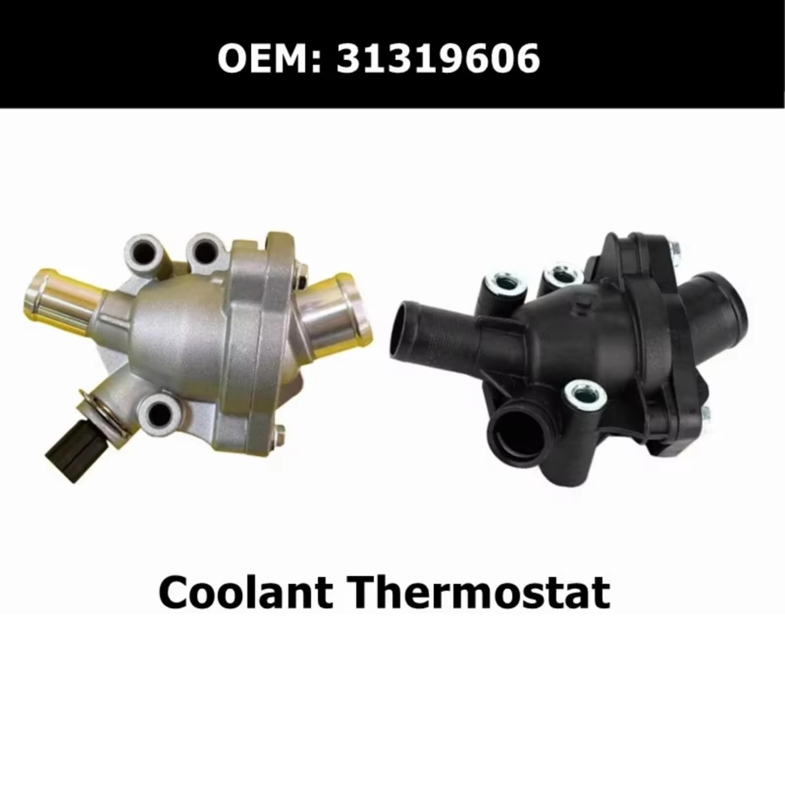 Termostato Liquido Raffreddamento Termostati Tubo Flessibile Superiore Inferiore Radiatore Manuale 31319606 Compatibile Con Volvo Per XC60 S40 S60 S80 C30 Refrigerante Termostato auto