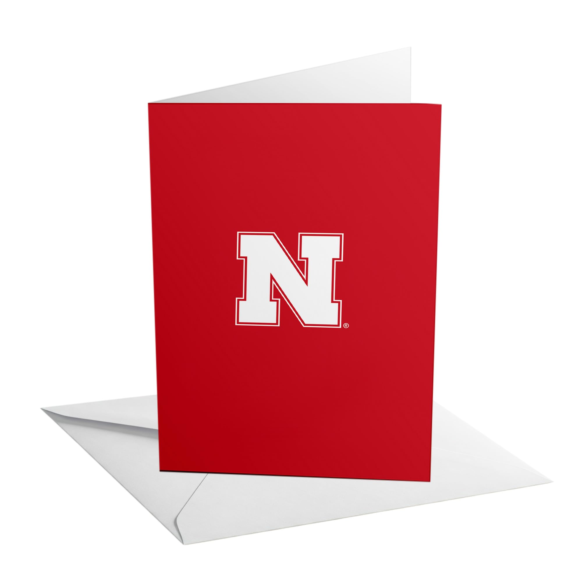 Desert Cactus University of Nebraska 5x7 Inch Greeting Card Huskers GBR NU Single Folded Cardstock with Envelope Party Celebration Officially Licensed