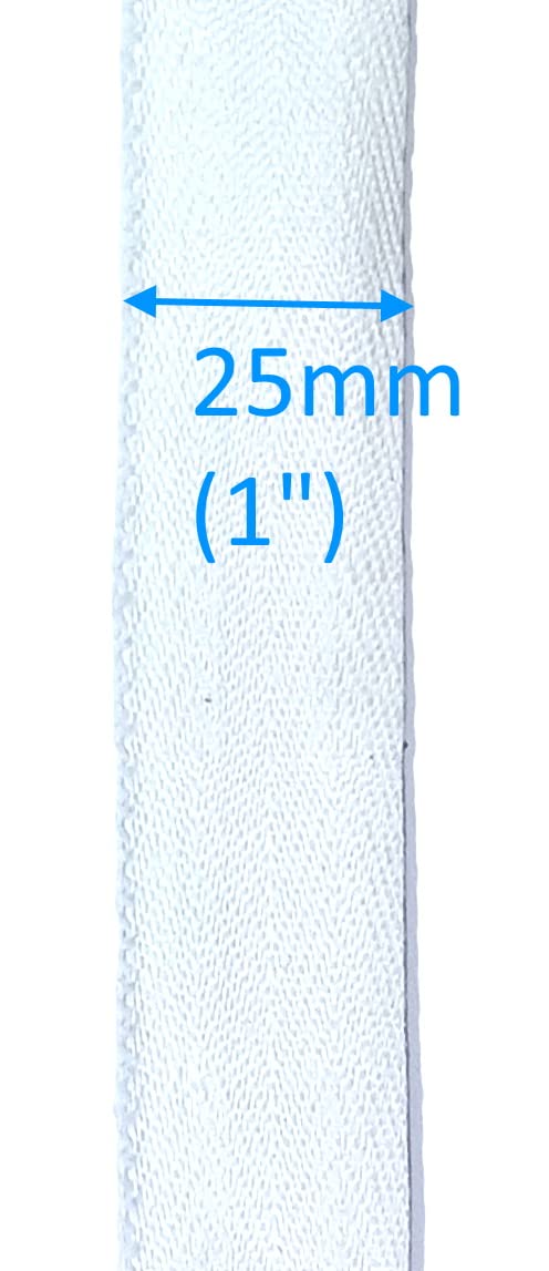 Cinta de escalera de tela veneciana para persianas de 2 pulgadas, 25 x 44 x 54 mm, 6 colores (50 pies, blanco)